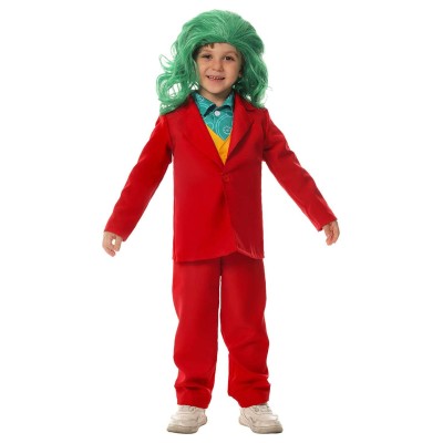 Joker: Folie à Deux (2024) Arthur Fleck Kids Joker2 Read Coat Suit Cosplay Costume Halloween Carnival Outfit