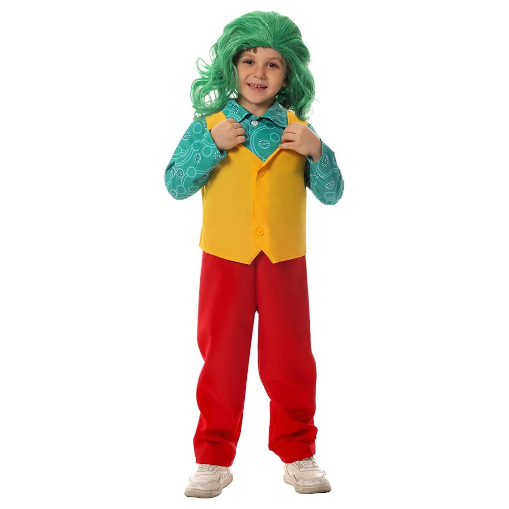 Joker: Folie à Deux (2024) Arthur Fleck Kids Boys Joker Suit With Wig Cosplay Costume Halloween Carnival
