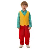 Joker: Folie à Deux (2024) Arthur Fleck Kids Boys Joker Suit With Wig Cosplay Costume Halloween Carnival