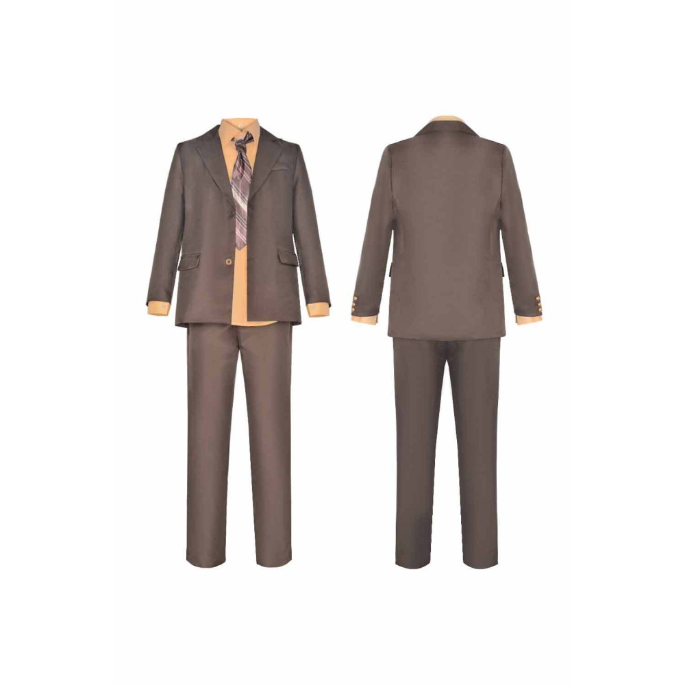 Joker: Folie à Deux (2024) Arthur Fleck Brown Suit Suit Cosplay Costume Halloween Carnival Outfit