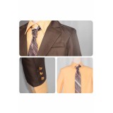 Joker: Folie à Deux (2024) Arthur Fleck Brown Suit Suit Cosplay Costume Halloween Carnival Outfit