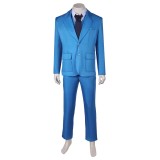 Joker: Folie à Deux (2024) Arthur Fleck Blue Suit Uniform Cosplay Costume Halloween Carnival Outfit