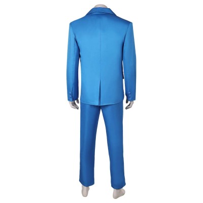 Joker: Folie à Deux (2024) Arthur Fleck Blue Suit Uniform Cosplay Costume Halloween Carnival Outfit