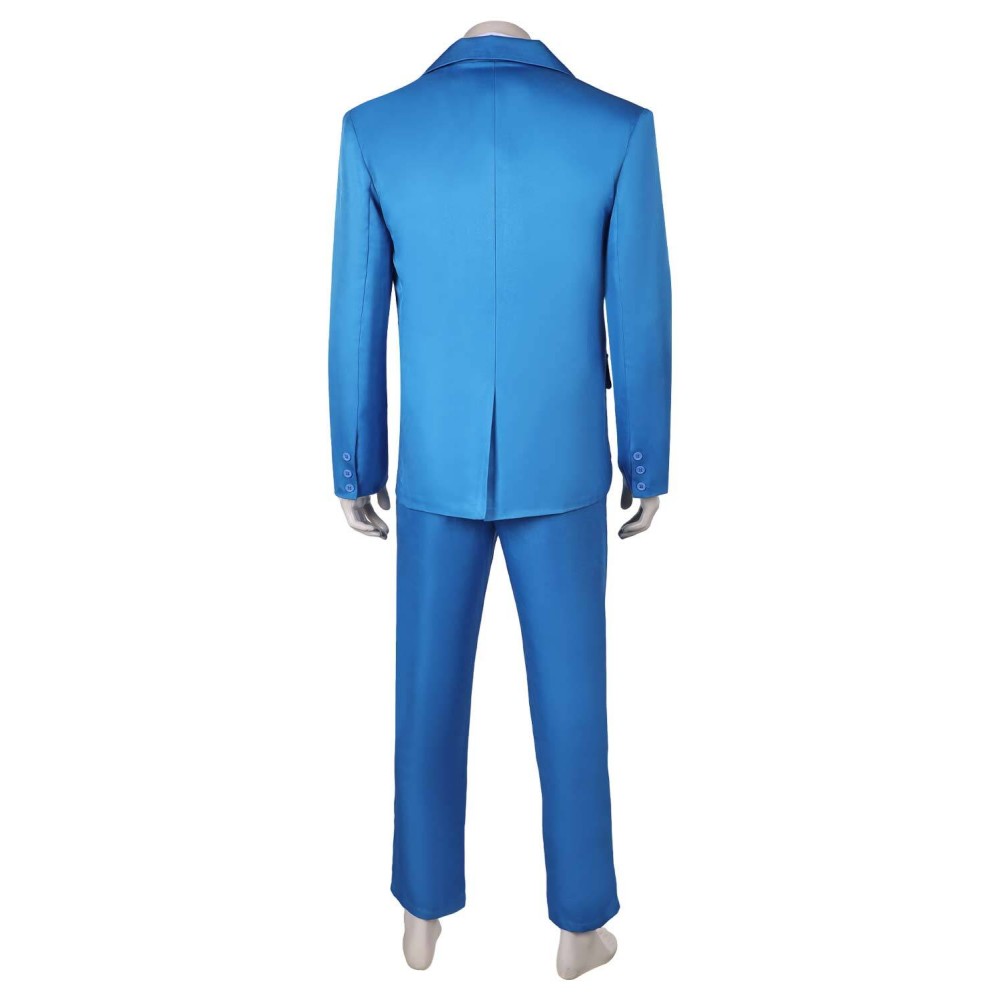 Joker: Folie à Deux (2024) Arthur Fleck Blue Suit Uniform Cosplay Costume Halloween Carnival Outfit