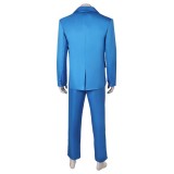 Joker: Folie à Deux (2024) Arthur Fleck Blue Suit Uniform Cosplay Costume Halloween Carnival Outfit