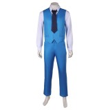 Joker: Folie à Deux (2024) Arthur Fleck Blue Suit Uniform Cosplay Costume Halloween Carnival Outfit
