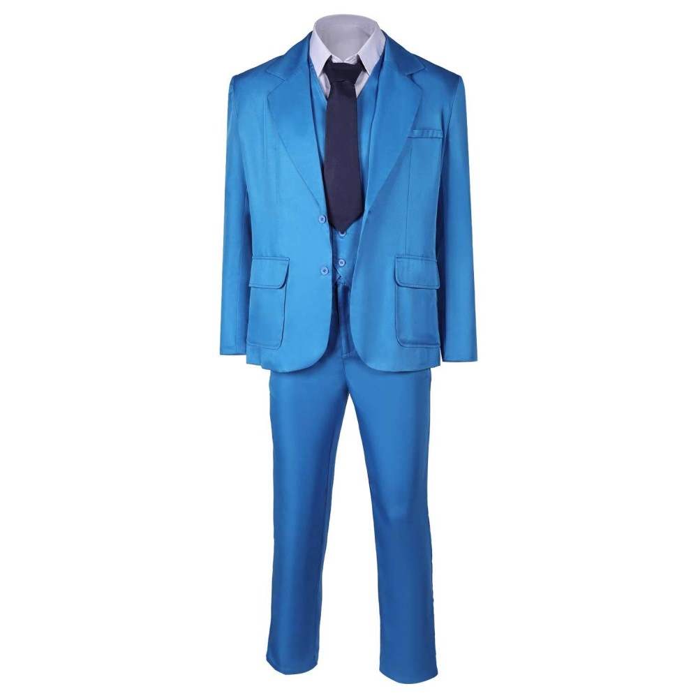 Joker: Folie à Deux (2024) Arthur Fleck Blue Suit Uniform Cosplay Costume Halloween Carnival Outfit