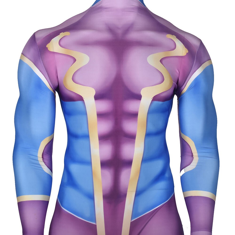 JoJo's Bizarre Adventure Star Platinum Men Purple Jumpsuit Cosplay Costume Halloween Carnival Outfit