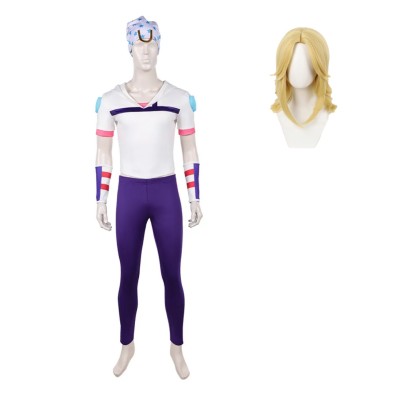 Johnny Joestar White Cosplay Costume Halloween Carnival Outfit
