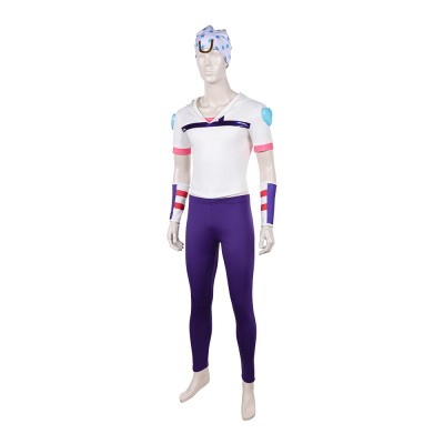 Johnny Joestar White Cosplay Costume Halloween Carnival Outfit