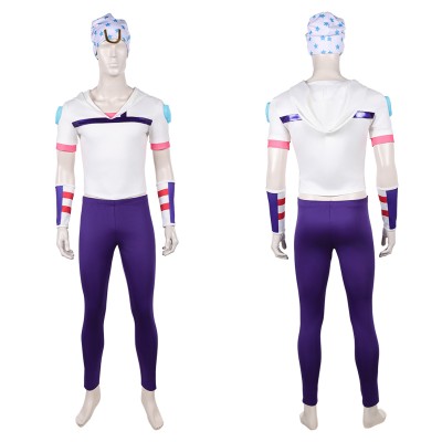 Johnny Joestar White Cosplay Costume Halloween Carnival Outfit