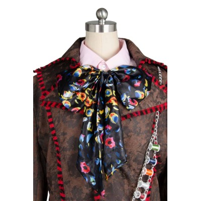 Johnny Depp Mad Hatter Suit Cosplay Costume Halloween Carnival Outfit