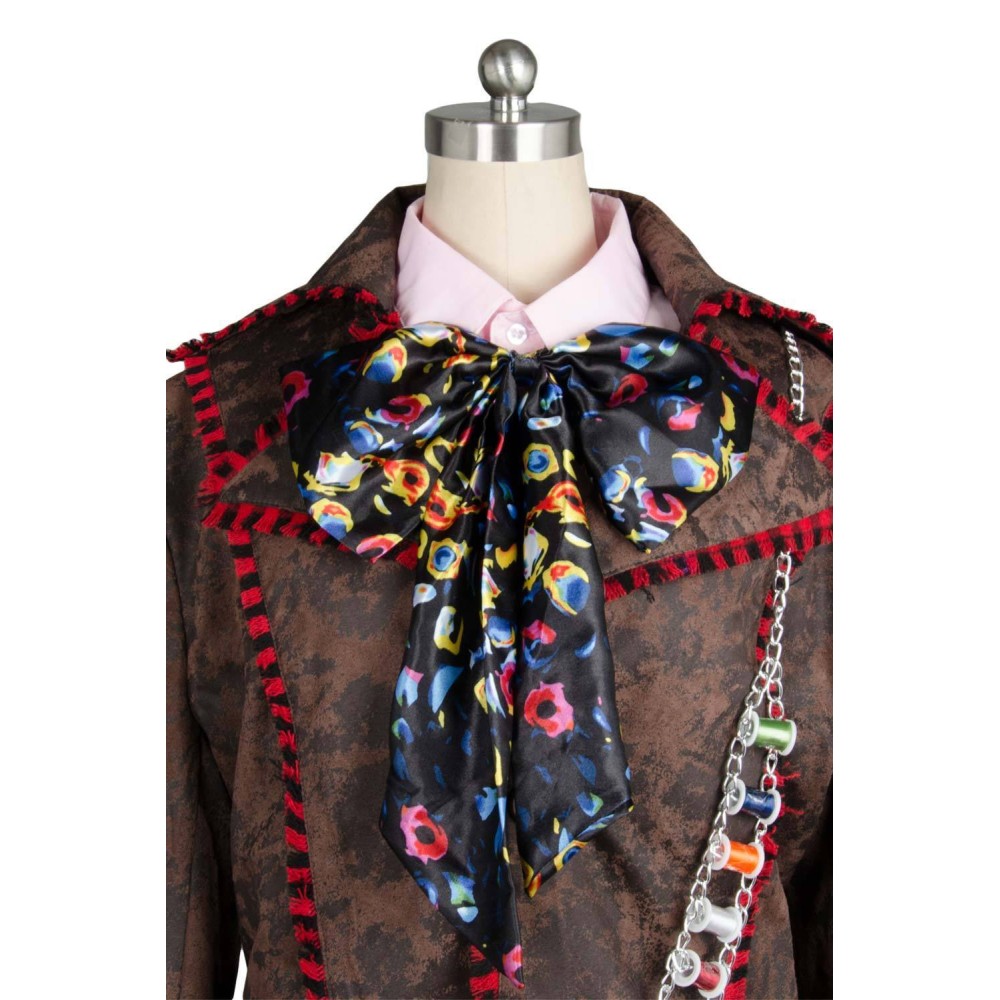 Johnny Depp Mad Hatter Suit Cosplay Costume Halloween Carnival Outfit