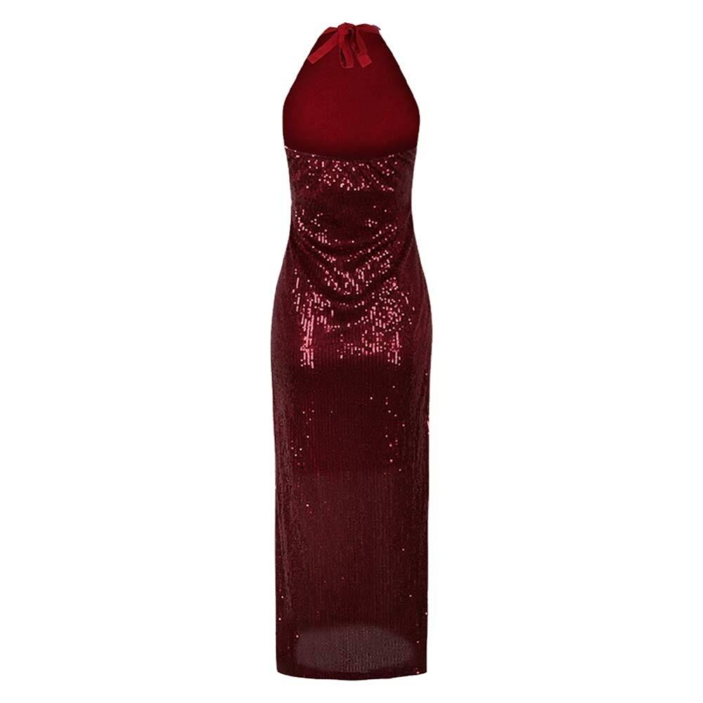 John Wick Eve Macarro The Ballerina Claret Sleeveless Gown Party Cosplay Costume Halloween Carnival