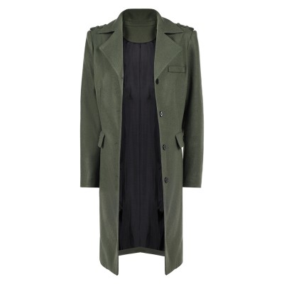 John Wick 5 (2025) Eve Macarro Woman Green Coat Cosplay Costume Halloween Carnival Outfit