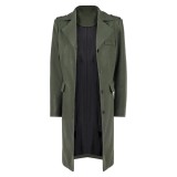 John Wick 5 (2025) Eve Macarro Woman Green Coat Cosplay Costume Halloween Carnival Outfit