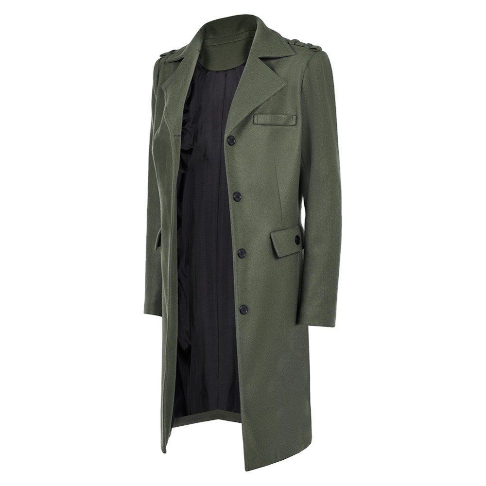 John Wick 5 (2025) Eve Macarro Woman Green Coat Cosplay Costume Halloween Carnival Outfit