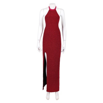 John Wick (2025) Eve Macarro Red Gown Party Cosplay Costume Halloween Carnival