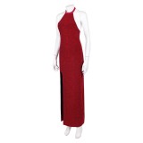 John Wick (2025) Eve Macarro Red Gown Party Cosplay Costume Halloween Carnival