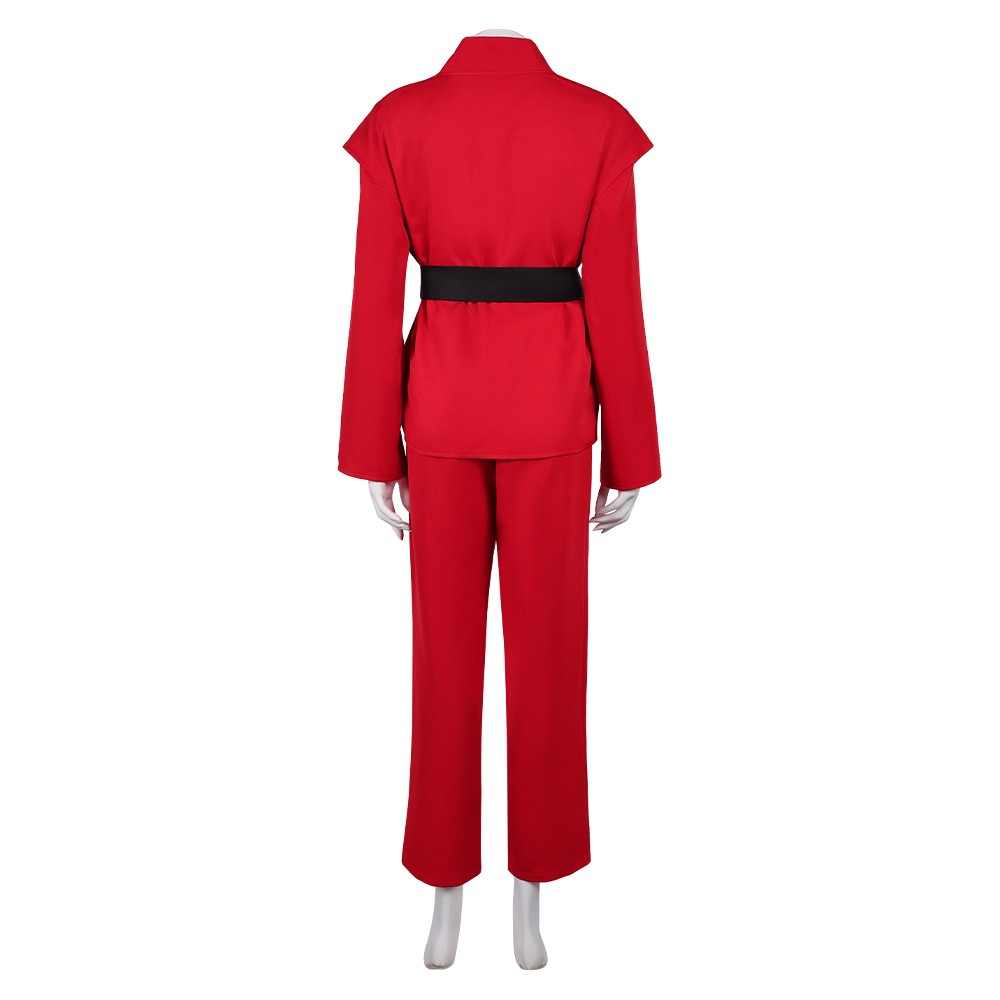 John Wick (2025) Eve Macarro Red Dojo Party Cosplay Costume Halloween Carnival Outfit