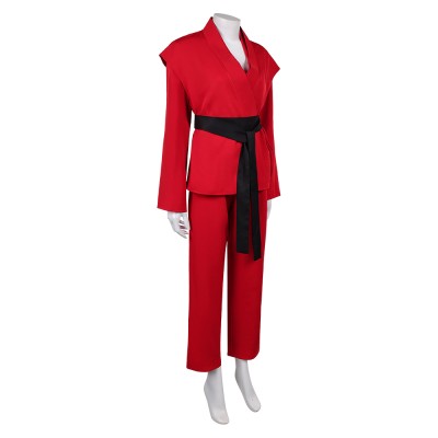 John Wick (2025) Eve Macarro Red Dojo Party Cosplay Costume Halloween Carnival Outfit