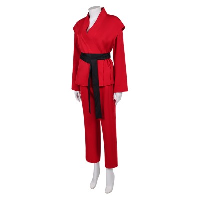 John Wick (2025) Eve Macarro Red Dojo Party Cosplay Costume Halloween Carnival Outfit