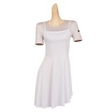 John Wick (2025) Eve Macarro Women White Printed Dress Party Cosplay Costume Halloween Carnival