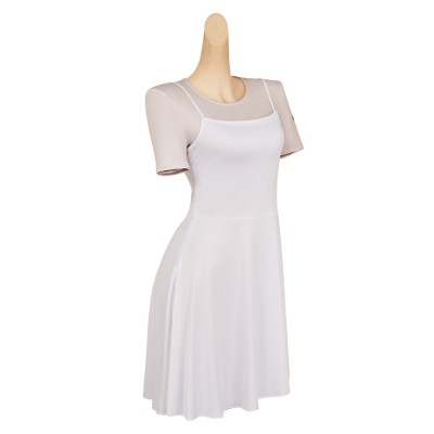 John Wick (2025) Eve Macarro Women White Printed Dress Party Cosplay Costume Halloween Carnival