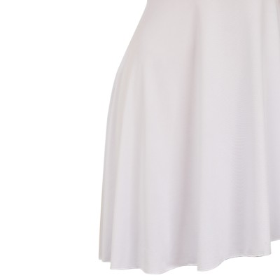 John Wick (2025) Eve Macarro Women White Printed Dress Party Cosplay Costume Halloween Carnival