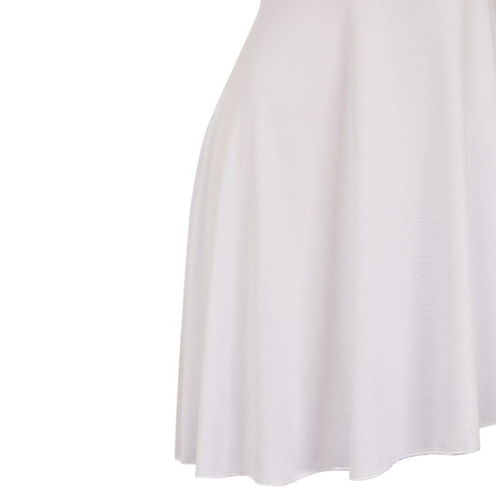 John Wick (2025) Eve Macarro Women White Printed Dress Party Cosplay Costume Halloween Carnival