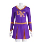Jennifer's Body Jennifer Check Purple Cheerleader Dress Cosplay Costume Halloween Carnival Outfit