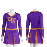 Jennifer's Body Jennifer Check Purple Cheerleader Dress Cosplay Costume Halloween Carnival Outfit