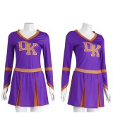 Jennifer's Body Jennifer Check Purple Cheerleader Dress Cosplay Costume Halloween Carnival Outfit