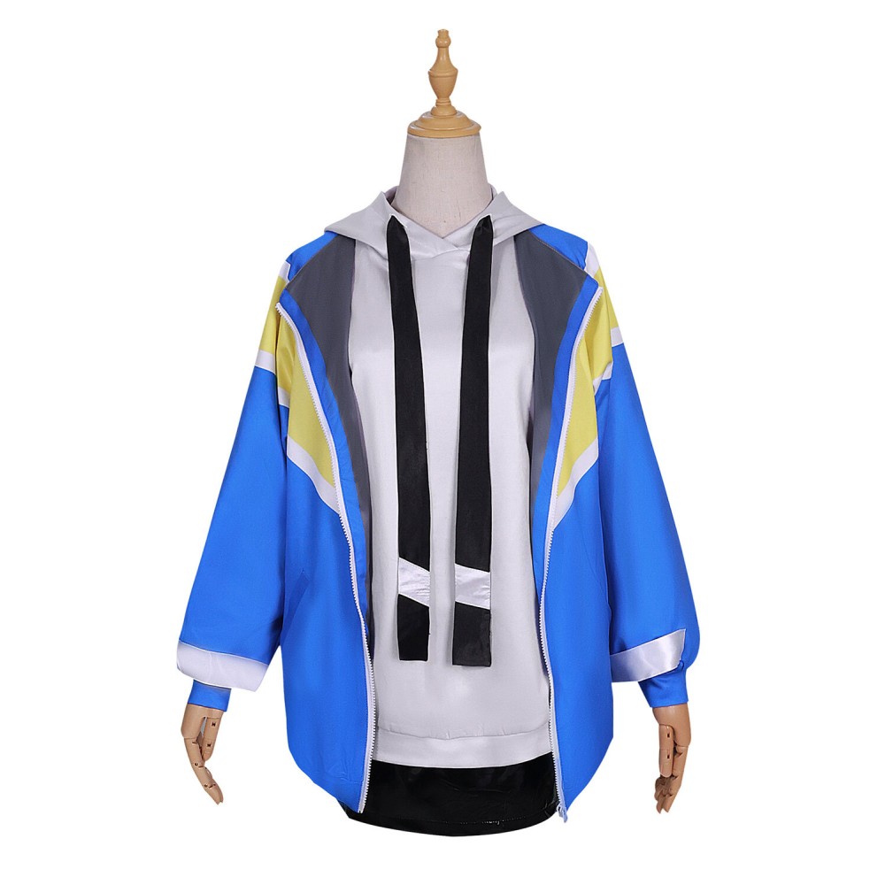 Jellyfish Can't Swim in the Night Yamanouchi Kano Blue Coat Suit Cosplay Costume Halloween Carnival Outfit