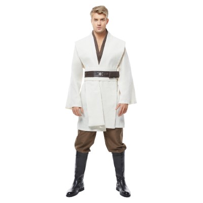 Jedi Knight White Version No Cloak Suit Cosplay Costume Halloween Carnival