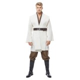 Jedi Knight White Version No Cloak Suit Cosplay Costume Halloween Carnival