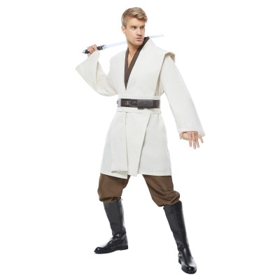 Jedi Knight White Version No Cloak Suit Cosplay Costume Halloween Carnival