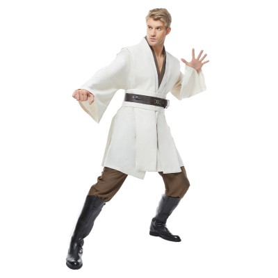 Jedi Knight White Version No Cloak Suit Cosplay Costume Halloween Carnival