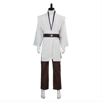 Jedi Knight White Version No Cloak Suit Cosplay Costume Halloween Carnival