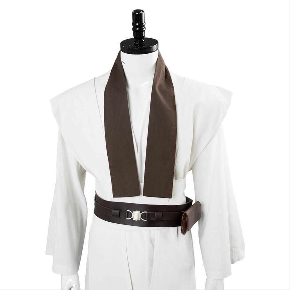 Jedi Knight White Version No Cloak Suit Cosplay Costume Halloween Carnival