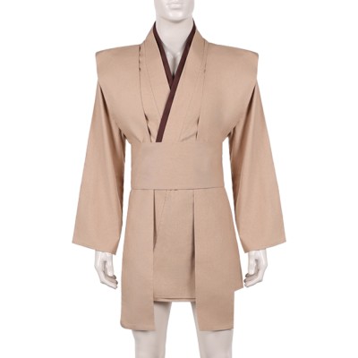 Jedi Knight Brown Cosplay Costume Halloween Carnival Outfit