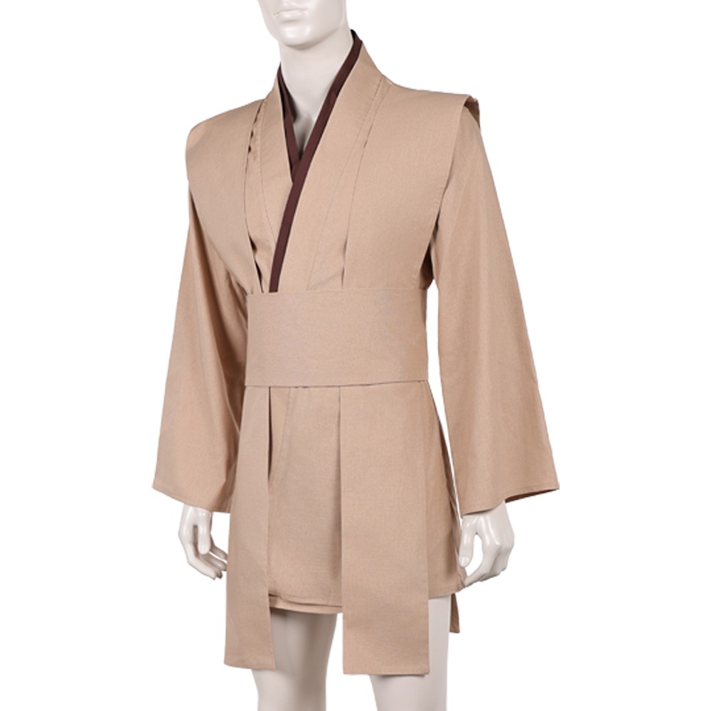 Jedi Knight Brown Cosplay Costume Halloween Carnival Outfit