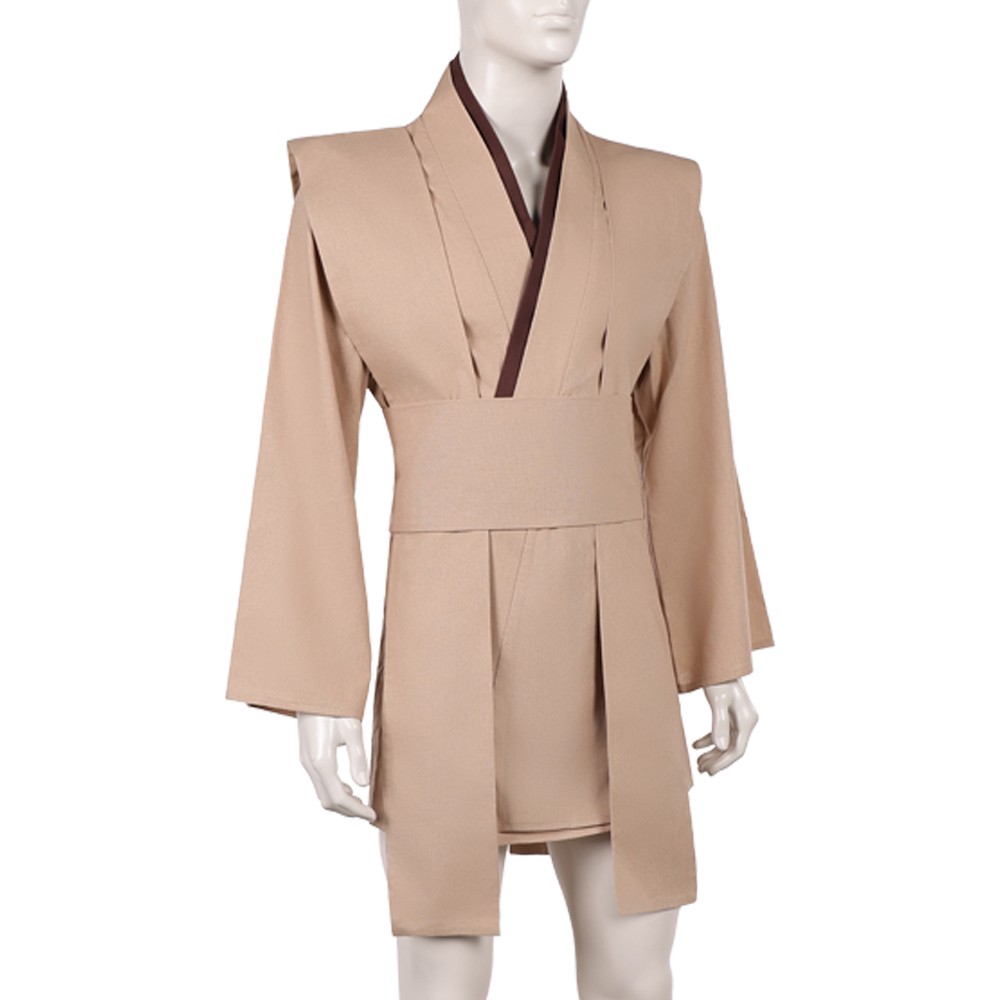 Jedi Knight Brown Cosplay Costume Halloween Carnival Outfit
