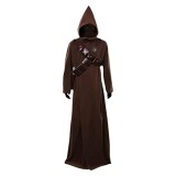 Jawa Adult Brown Robe Cosplay Costume Halloween Carnival Outfit