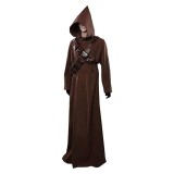 Jawa Adult Brown Robe Cosplay Costume Halloween Carnival Outfit