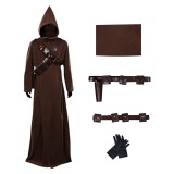 Jawa Adult Brown Robe Cosplay Costume Halloween Carnival Outfit