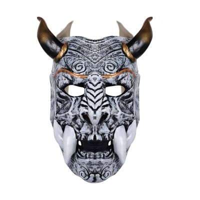 Japanese Devil Hannya Face Latex Masks Helmet Masquerade Party Props Cosplay Costume Halloween Carnival