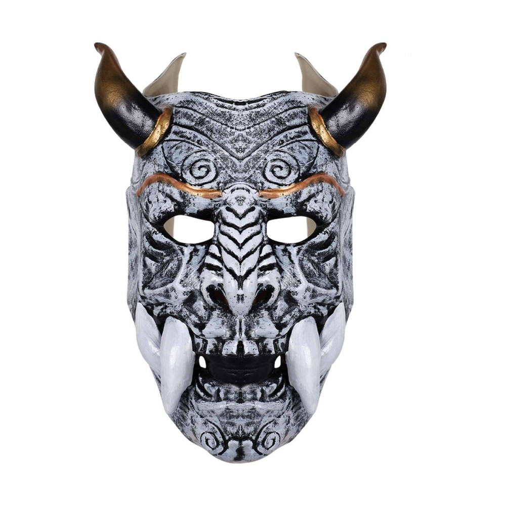 Japanese Devil Hannya Face Latex Masks Helmet Masquerade Party Props Cosplay Costume Halloween Carnival