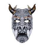 Japanese Devil Hannya Face Latex Masks Helmet Masquerade Party Props Cosplay Costume Halloween Carnival