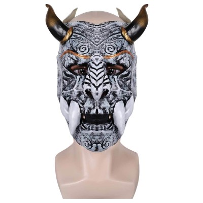 Japanese Devil Hannya Face Latex Masks Helmet Masquerade Party Props Cosplay Costume Halloween Carnival